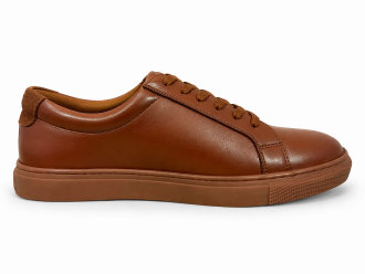 Brown Leather Casual Sneakers-BOM-NEWTON3-TAN